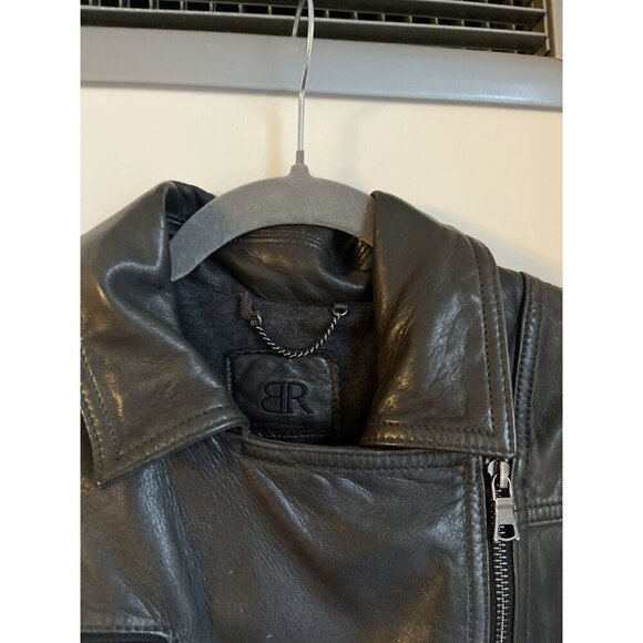 BANANA REPUBLIC - Genuine Leather Biker Jacket size M From 2010 - Picture 9 of 16